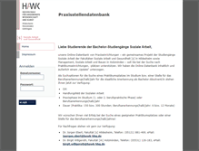 Tablet Screenshot of praxisstellendatenbank.hawk-hhg.de